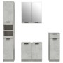 Set muebles de baño 4 piezas madera contrachapada gris hormigón de vidaXL, Muebles de baño - Ref: Foro24-3115887, Precio: 276...