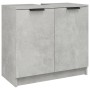 Set muebles de baño 4 piezas madera contrachapada gris hormigón de vidaXL, Muebles de baño - Ref: Foro24-3115887, Precio: 276...