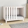 Caseta para perros madera maciza de pino blanco 90x60x67 cm de vidaXL, Casetas para perros - Ref: Foro24-822487, Precio: 133,...