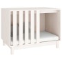 Caseta para perros madera maciza de pino blanco 90x60x67 cm de vidaXL, Casetas para perros - Ref: Foro24-822487, Precio: 133,...