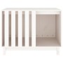 Caseta para perros madera maciza de pino blanco 90x60x67 cm de vidaXL, Casetas para perros - Ref: Foro24-822487, Precio: 133,...