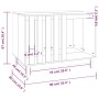 Caseta para perros madera maciza de pino blanco 90x60x67 cm de vidaXL, Casetas para perros - Ref: Foro24-822487, Precio: 133,...