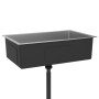Fregadero de cocina hecho a mano de acero inoxidable de vidaXL, Fregaderos - Ref: Foro24-51516, Precio: 126,02 €, Descuento: %