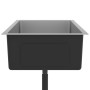 Fregadero de cocina hecho a mano de acero inoxidable de vidaXL, Fregaderos - Ref: Foro24-51516, Precio: 126,02 €, Descuento: %