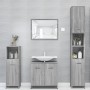 Armario de baño madera contrachapada gris Sonoma 30x30x183,5 cm de vidaXL, Muebles de baño - Ref: Foro24-815520, Precio: 83,9...