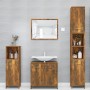 Armario baño madera contrachapada roble ahumado 30x30x183,5cm de vidaXL, Muebles de baño - Ref: Foro24-815519, Precio: 83,53 ...