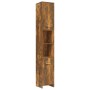 Armario baño madera contrachapada roble ahumado 30x30x183,5cm de vidaXL, Muebles de baño - Ref: Foro24-815519, Precio: 83,53 ...