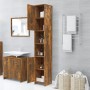 Armario baño madera contrachapada roble ahumado 30x30x183,5cm de vidaXL, Muebles de baño - Ref: Foro24-815519, Precio: 83,53 ...