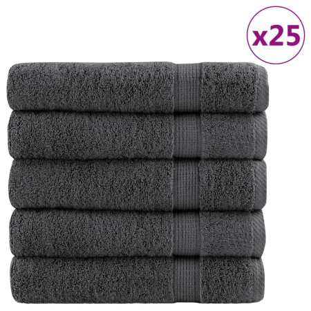Toallas de baño SOLUND 25 uds antracita 100x150 cm 600 gsm en Toallas | Comprar online en Foru.es