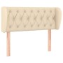 Cabecero de tela color crema 103x23x78/88 cm de vidaXL, Cabeceros y pies de cama - Ref: Foro24-3117475, Precio: 59,29 €, Desc...