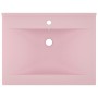 Lavabo de lujo con grifo cerámica 60x46 cm rosa mate de vidaXL, Lavabos - Ref: Foro24-147021, Precio: 102,64 €, Descuento: %
