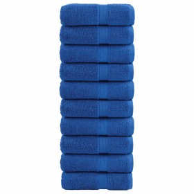 Toallas de mano premium SOLUND, 10 uds, color azul, 30 x 30 cm, 600 g/m² en Toallas | Comprar online en Foru.es