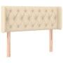 Cabecero con LED de tela crema 103x16x78/88 cm de vidaXL, Cabeceros y pies de cama - Ref: Foro24-3123567, Precio: 56,59 €, De...