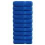 Toallas de mano SOLUND 10 uds azul 50x100 cm 600 gsm en Toallas | Comprar online en Foru.es
