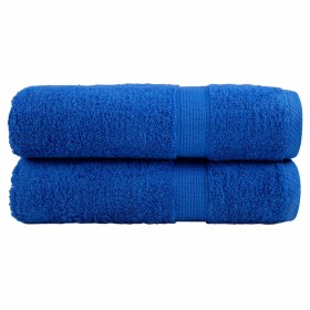 Toallas de baño SOLUND 2 uds azul 100x150 cm 600 gsm en Toallas | Comprar online en Foru.es