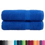 Toallas de baño SOLUND 2 uds azul 100x150 cm 600 gsm en Toallas | Comprar online en Foru.es