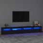 Mueble de TV con luces LED Negro 270x35x40 cm de vidaXL, Muebles TV - Ref: Foro24-3152747, Precio: 199,13 €, Descuento: %