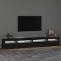 Mueble de TV con luces LED Negro 270x35x40 cm de vidaXL, Muebles TV - Ref: Foro24-3152747, Precio: 199,13 €, Descuento: %