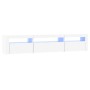 Mueble de TV con luces LED blanco 195x35x40 cm de vidaXL, Muebles TV - Ref: Foro24-3152738, Precio: 150,63 €, Descuento: %