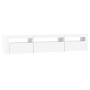Mueble de TV con luces LED blanco 195x35x40 cm de vidaXL, Muebles TV - Ref: Foro24-3152738, Precio: 150,63 €, Descuento: %