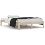 Estructura de cama madera maciza de pino 140x200 cm de vidaXL, Camas y somieres - Ref: Foro24-810365, Precio: 91,09 €, Descue...