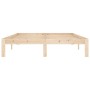 Estructura de cama madera maciza de pino 140x200 cm de vidaXL, Camas y somieres - Ref: Foro24-810365, Precio: 91,09 €, Descue...