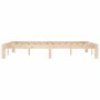 Estructura de cama madera maciza de pino 140x200 cm de vidaXL, Camas y somieres - Ref: Foro24-810365, Precio: 91,09 €, Descue...