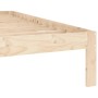 Estructura de cama madera maciza de pino 140x200 cm de vidaXL, Camas y somieres - Ref: Foro24-810365, Precio: 91,09 €, Descue...
