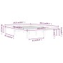 Estructura de cama madera maciza de pino 140x200 cm de vidaXL, Camas y somieres - Ref: Foro24-810365, Precio: 91,09 €, Descue...
