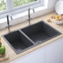 Fregadero de cocina de acero inoxidable de vidaXL, Fregaderos - Ref: Foro24-51562, Precio: 157,57 €, Descuento: %