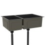 Fregadero de cocina de acero inoxidable de vidaXL, Fregaderos - Ref: Foro24-51562, Precio: 157,57 €, Descuento: %