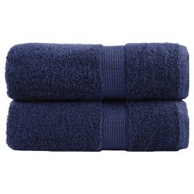 Toallas de mano premium SOLUND, 2 uds, azul marino, 30 x 30 cm, 600 g/m² en Toallas | Comprar online en Foru.es