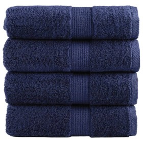 Toallas de mano premium SOLUND, 4 uds, azul marino, 30 x 30 cm, 600 g/m² en Toallas | Comprar online en Foru.es