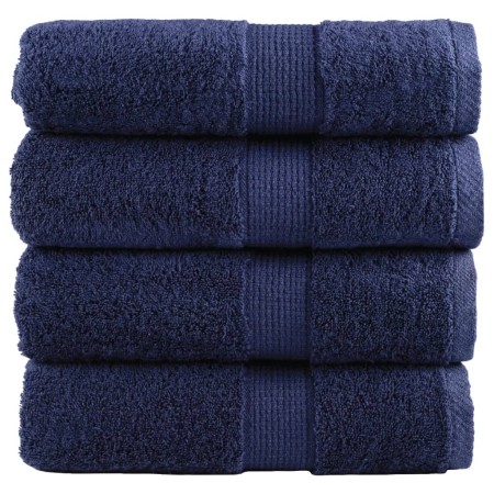 Toallas de mano premium SOLUND, 4 uds, azul marino, 30 x 30 cm, 600 g/m² en Toallas | Comprar online en Foru.es