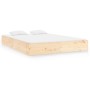 Estructura de cama madera maciza 120x200 cm de vidaXL, Camas y somieres - Ref: Foro24-820047, Precio: 101,31 €, Descuento: %