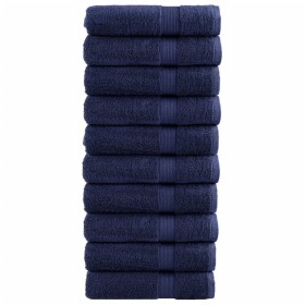 Toallas de mano SOLUND 10 uds azul marino 50x100 cm 600 gsm en Toallas | Comprar online en Foru.es