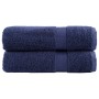 Toallas de ducha SOLUND 2 uds azul marino 70x140 cm 600 gsm en Toallas | Comprar online en Foru.es