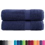 Toallas de ducha SOLUND 2 uds azul marino 70x140 cm 600 gsm en Toallas | Comprar online en Foru.es