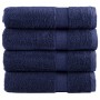 Toallas de ducha SOLUND 4 uds azul marino 70x140 cm 600 gsm en Toallas | Comprar online en Foru.es