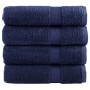 Toallas de baño SOLUND 4 uds azul marino 100x150 cm 600 gsm en Toallas | Comprar online en Foru.es
