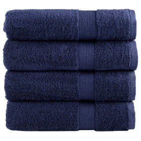 Toallas de baño SOLUND 4 uds azul marino 100x150 cm 600 gsm en Toallas | Comprar online en Foru.es