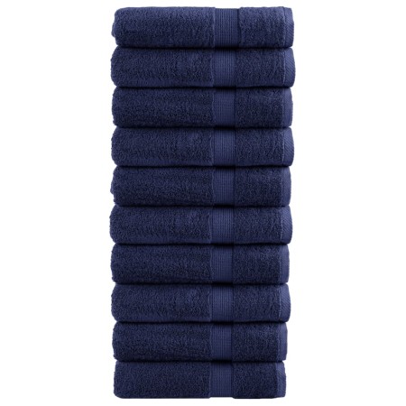 Toallas de baño SOLUND 10 uds azul marino 100x150 cm 600 gsm en Toallas | Comprar online en Foru.es