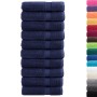 Toallas de baño SOLUND 10 uds azul marino 100x150 cm 600 gsm en Toallas | Comprar online en Foru.es