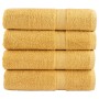 Toallas de mano SOLUND 4 uds dorado 50x100 cm 600 gsm en Toallas | Comprar online en Foru.es