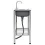 Fregadero de camping doble seno y grifo acero inoxidable de vidaXL, Fregaderos - Ref: Foro24-151212, Precio: 199,60 €, Descue...