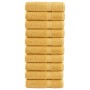 Toallas de ducha SOLUND 10 uds dorado 70x140 cm 600 gsm en Toallas | Comprar online en Foru.es