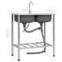 Fregadero de camping doble seno y grifo acero inoxidable de vidaXL, Fregaderos - Ref: Foro24-151212, Precio: 199,60 €, Descue...