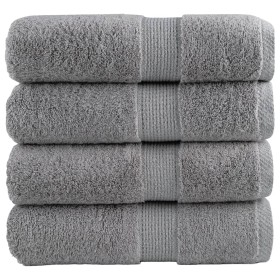 Toallas de mano premium SOLUND, 4 uds, gris, 30 x 30 cm, 600 g/m² en Toallas | Comprar online en Foru.es
