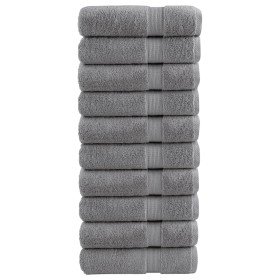 Toallas de mano SOLUND 10 uds gris 50x100 cm 600 gsm en Toallas | Comprar online en Foru.es