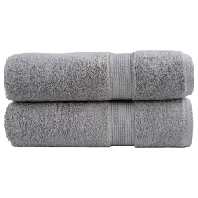 Toallas de ducha SOLUND 2 uds gris 70x140 cm 600 gsm en Toallas | Comprar online en Foru.es
